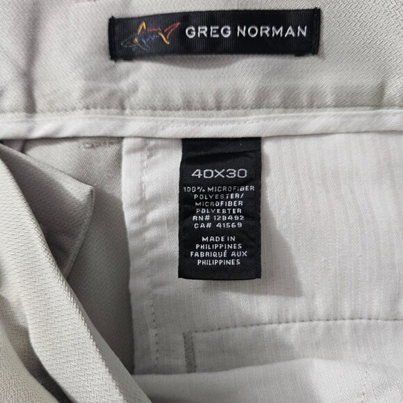 Mens Greg Norman Tan Dress Pants Size 40w By 30l - Picture 5 of 5